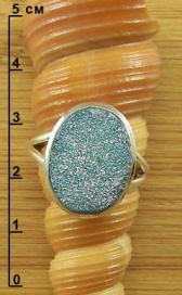 Кольцо с титановой друзой п04020-0040-175