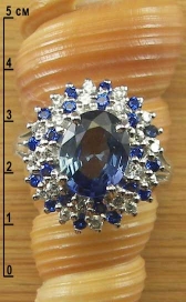 Кольцо с сапфирами п01076-0070-180